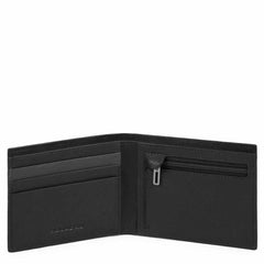 Piquadro Portafoglio Uomo Con Tasca Porta Monete Chiusa Nero PU4823W103R/N