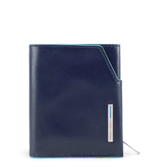 Portafoglio Mini Con Tasca Porta Monete Laterale Blu Notte Piquadro PU5114B2R/BLU2