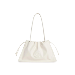 Coccinelle Dulse Medium Borsa in Pelle Colore Perla