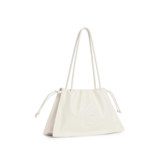 Coccinelle Dulse Medium Borsa in Pelle Colore Perla