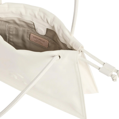 Coccinelle Dulse Medium Borsa in Pelle Colore Perla