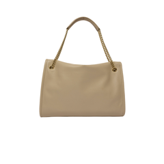 Orciani Venus Nappa Midi Borsa a Spalla in Pelle Avorio