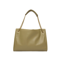 Orciani Venus Nappa Midi Borsa a Spalla in Pelle Oliva