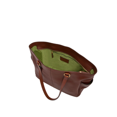 The Bridge Letizia Borsa Shopper in Pelle Marrone