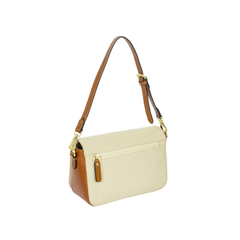 Volterra Trama Small Post Bag Cappuccino