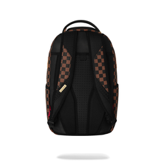 Sprayground Embossed Check Brown Backpack