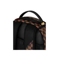 Sprayground Embossed Check Brown Backpack
