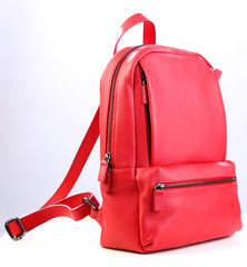 Lingua d'oca zaino in pelle martellata rosso 181582.05