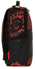 ZAINO SPRAYGROUND RED LEOPARD PUFFER DLX