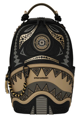 ZAINO SPRAYGROUND AI WONDERLAND GOLD AND BLACK