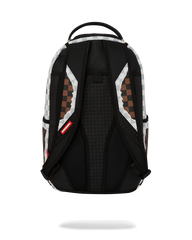 ZAINO SPRAYGROUND CREAM BROWN TEAR CHECK