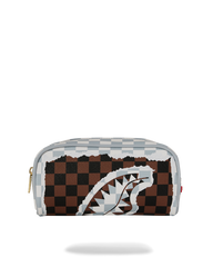 POCHETTE SPRAYGROUND CREAM BROWN TEAR CHECK