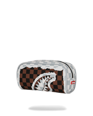 POCHETTE SPRAYGROUND CREAM BROWN TEAR CHECK