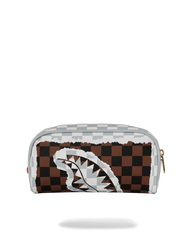 POCHETTE SPRAYGROUND CREAM BROWN TEAR CHECK
