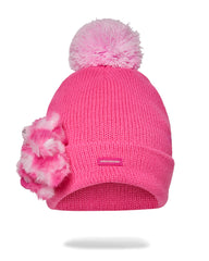 CAPPELLO SPRAYGROUND PINK BEAR PUFF BEANIE