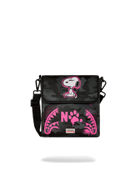 TRACOLLA SPRAYGROUND SNOOPY PINK STENCIL MESSENGER