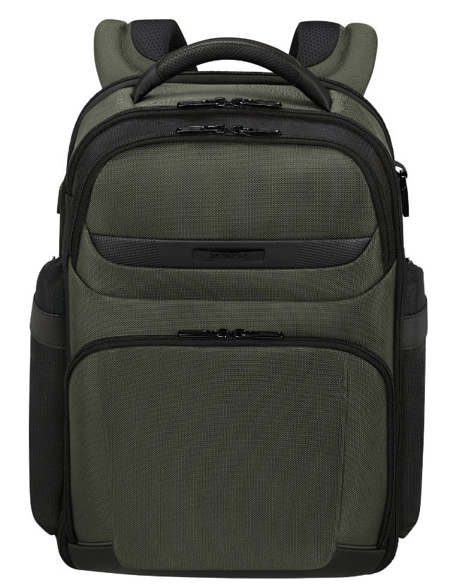De Santis Zaino Samsonite Pro- 6 Verde 151779-1388, Lo zaino della collezione business funzionale ed elegante DLX