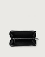 Orciani Portafoglio Grande Soft In Pelle Con Zip Nero SD0047SOF-001