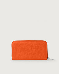 Orciani Portafoglio Soft In Pelle Arancio SD0047