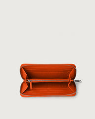 Orciani Portafoglio Soft In Pelle Arancio SD0047