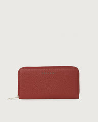Orciani Portafoglio Grande Soft In Pelle Con Zip Rosso Nobile SD0047SOF-NBE