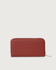 Orciani Portafoglio Grande Soft In Pelle Con Zip Rosso Nobile SD0047SOF-NBE