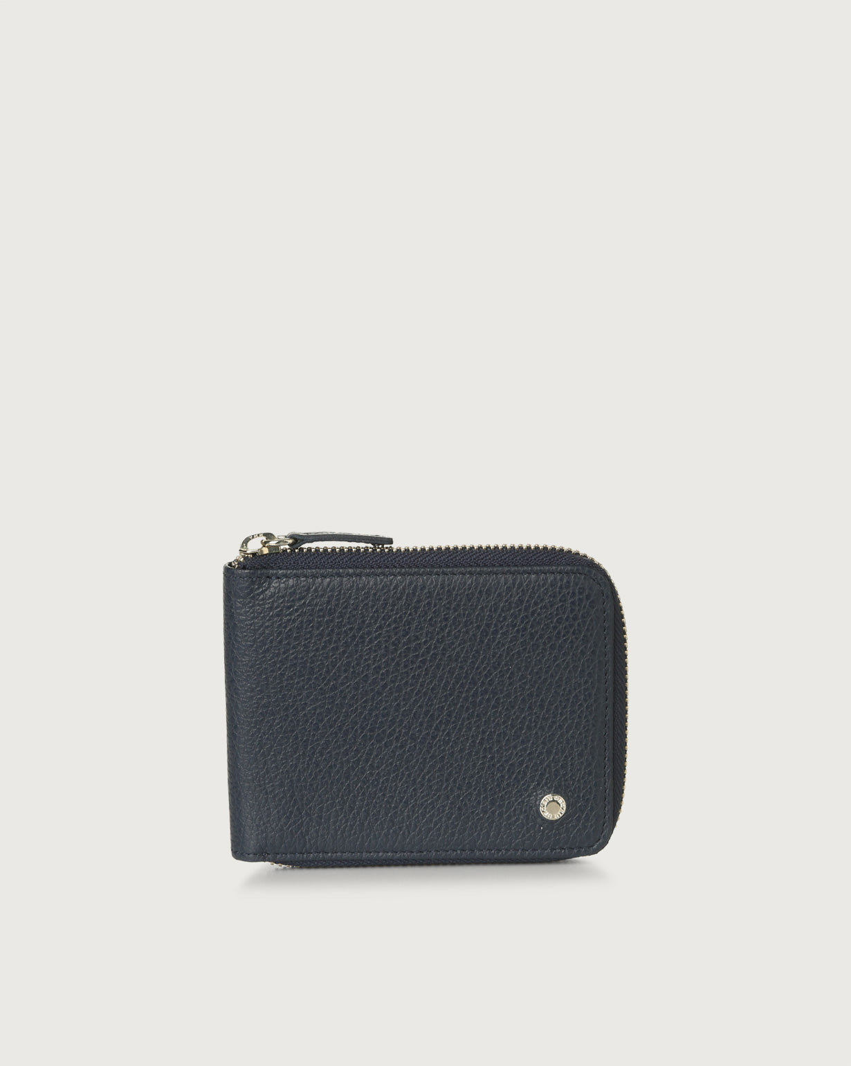 Orciani, portafoglio micron in pelle con portamonete navy SU0094MIC-NVY
