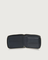 Orciani, portafoglio micron in pelle con portamonete navy SU0094MIC-NVY