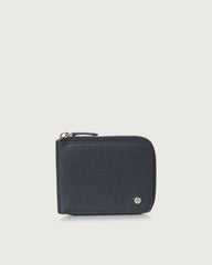 Orciani, portafoglio micron in pelle con portamonete navy SU0094MIC-NVY