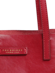 De Santis borsa The bridge 04470201.IJ, la borsa in pelle rossa 100% made in italy