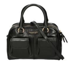 De Santis | Borsa The Bridge 04245401.30 - Borsa Flora In Pelle Nera