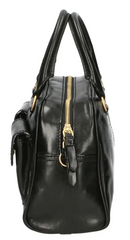 De Santis | Borsa The Bridge 04245401.30 - Borsa Flora In Pelle Nera