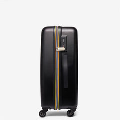K-Way 8AKK1G02L01 K-Air Medium Trolley - Luggage Bags - Trolley - Unisex - Black Pure-Green Blackish