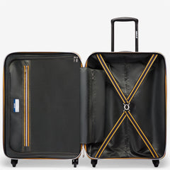 K-Way 8AKK1G02L01 K-Air Medium Trolley - Luggage Bags - Trolley - Unisex - Black Pure-Green Blackish