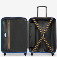 K-Way 8AKK1G02L05 K-Air Medium Trolley - Luggage Bags - Trolley - Unisex - Blue Royal Marine-Green Blackish