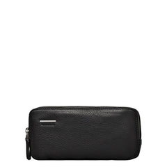 Piquadro Astuccio A Tre Comparti IN PELLE Nero