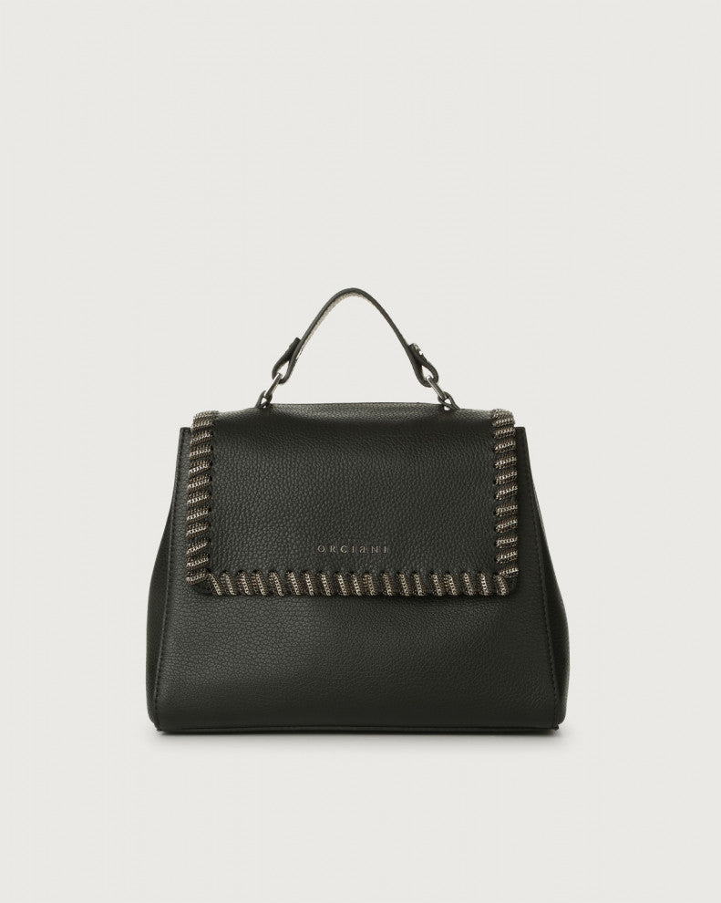 Orciani Borsa a mano piccola Sveva Chain in pelle B01999CHA-001