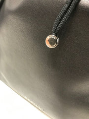 Orciani borsa a spalla e a mano in pelle nera lotus B02059LTS-001