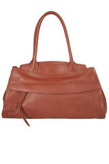 Lingua d’Oca Borsa Maya in Pelle di Vitello Martellata 46x20x27 cm