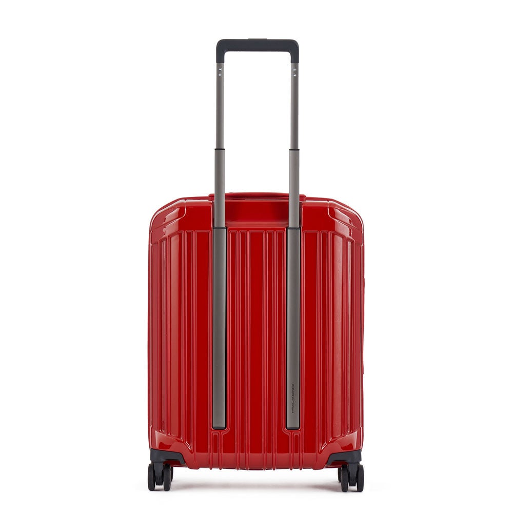 Piquadro BV4425PQL/R Trolley Cabina Ryanair 4 Ruote In Policarbonato Rosso