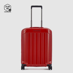 Piquadro BV4425PQL/R Trolley Cabina Ryanair 4 Ruote In Policarbonato Rosso