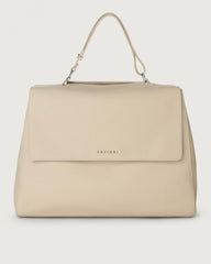 Orciani BT1979SOF-AVR Borsa A Spalla Grande Sveva Soft In Pelle Con Tracolla Avorio