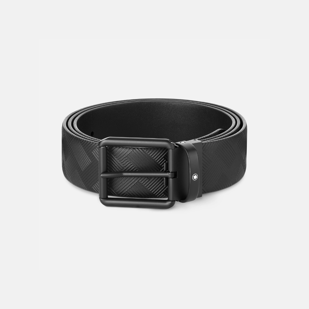 Montblanc 131183 BELT BLACK EXTREME 3.0 REVERS.BLACK LEATHER 35 MM