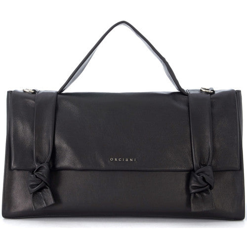 Orciani Borsa A Mano "bella" In Pelle Nero B02022LTS-001