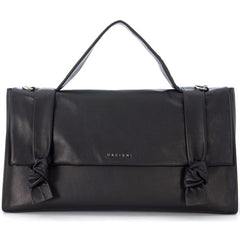 Orciani Borsa A Mano "bella" In Pelle Nero B02022LTS-001