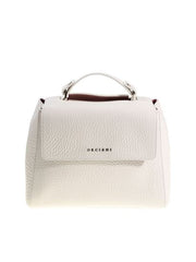 Orciani Mini Sveva "soft" In Pelle Con Tracolla Bianco B02019SOF-004