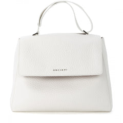 Orciani Sveva Small "soft" In Pelle Con Tracolla Bianco B01999SOF-004