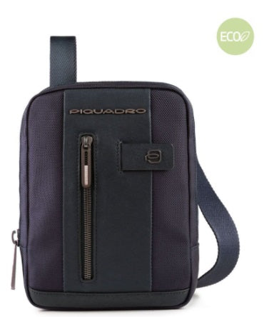 Borsello in tessuto riciclato blu Piquadro CA3084BR2/BLU