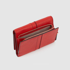 Piquadro PD5216S126R/R Portafoglio Donna Grande Rosso Ciliegia