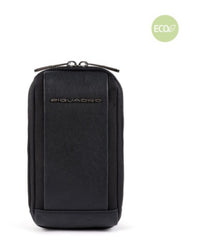 Borsello in tessuto riciclato Piquadro nero CA5485BR2/N